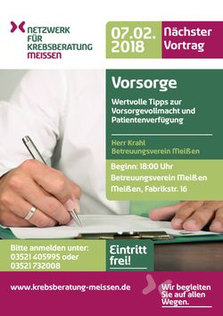 Infonachmittag 07.02.2018