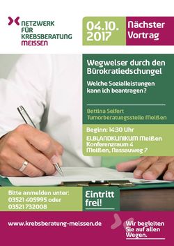 Infonachmittag 04.10.2017